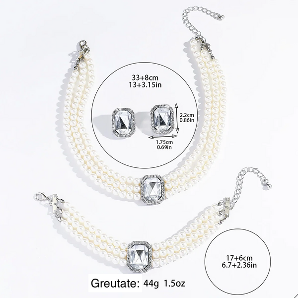 Set elegant cu perle